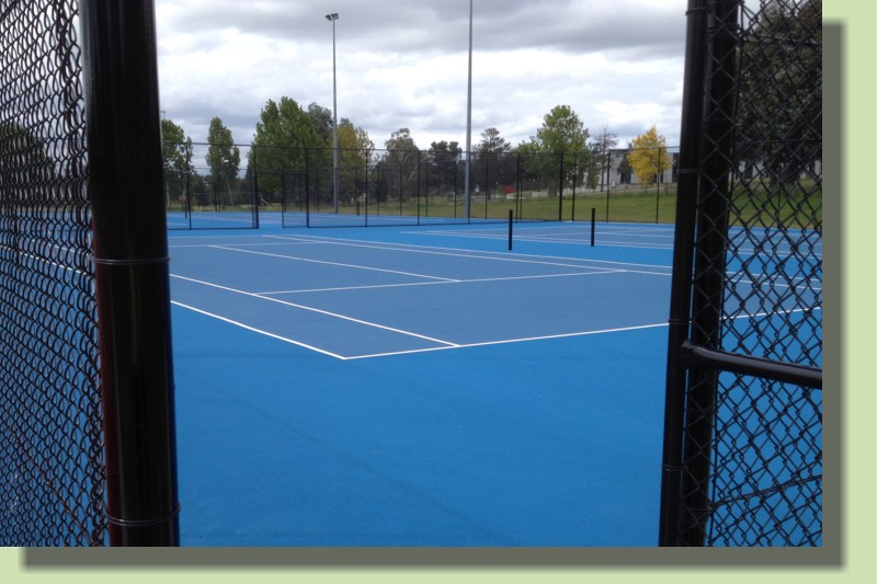 New tennis courts